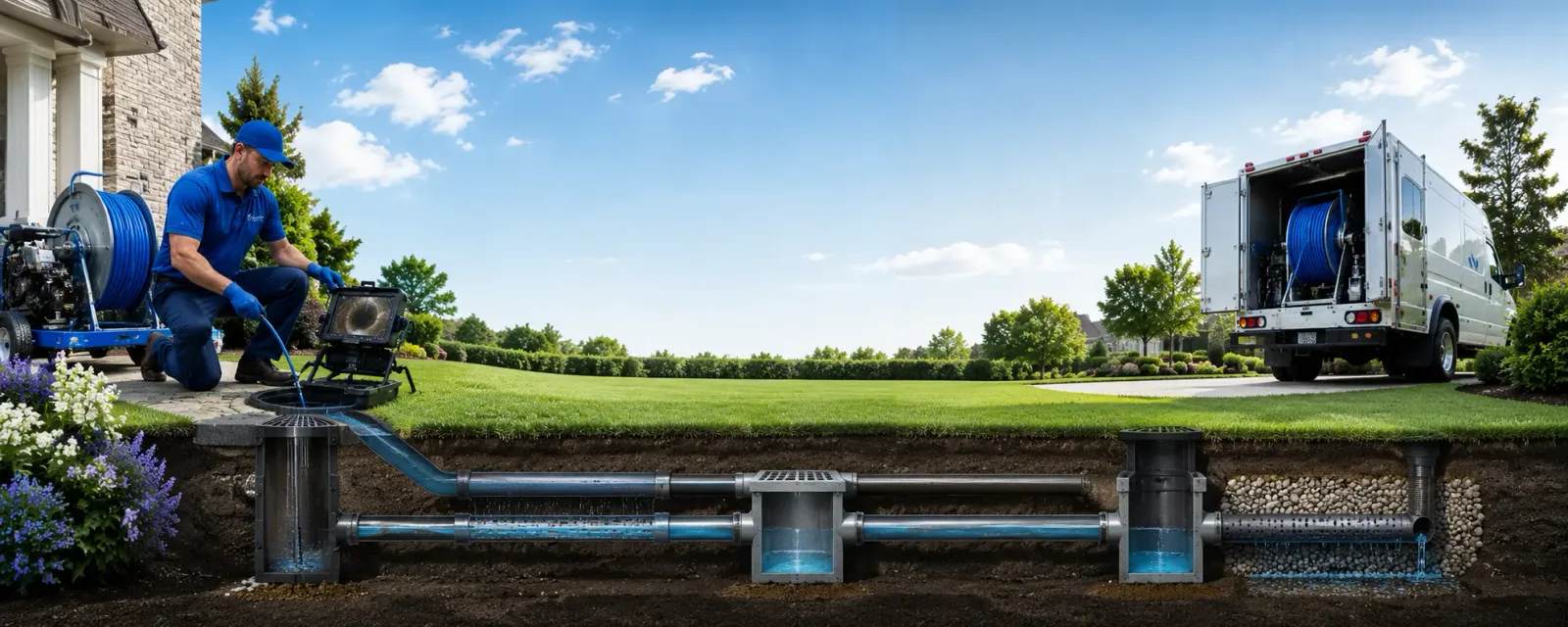 Outdoor drain cleaning information for Roach, MO